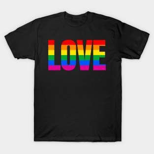 Love LGBT Pride Rainbow Love LGBTQ Pride Allyship T-Shirt